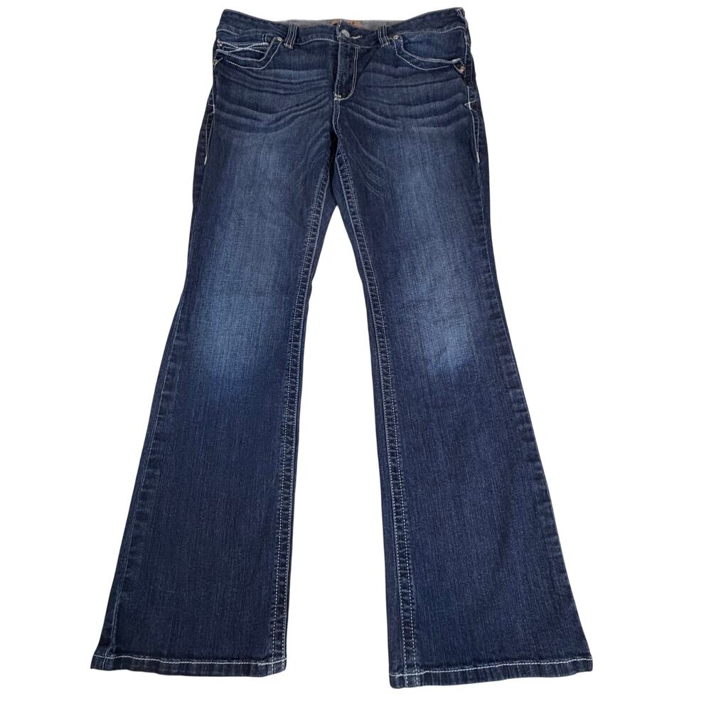 Ariat Real Denim Stretch Rosy Low Rise Boot Cut Jeans 100018351 Blue Women’s 33S